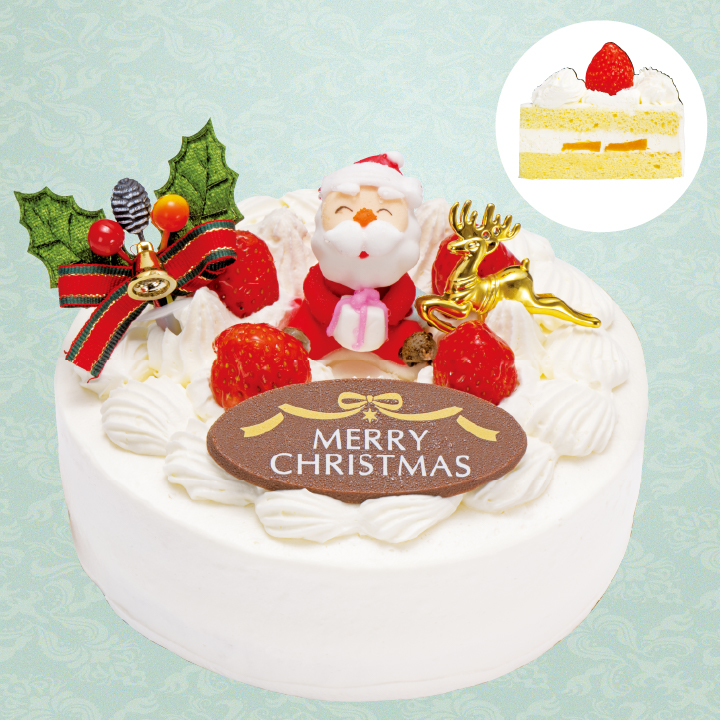 【お菓子の家もちのき】Xmas生クリームデコレーション 商品サムネイル